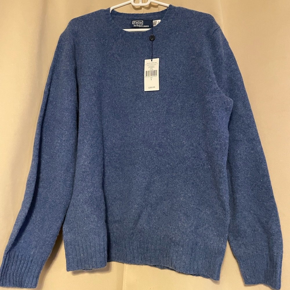 Polo Ralph Lauren Wool Cashmere Sweater Size L NWT